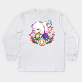 undertale- asriel Kids Long Sleeve T-Shirt